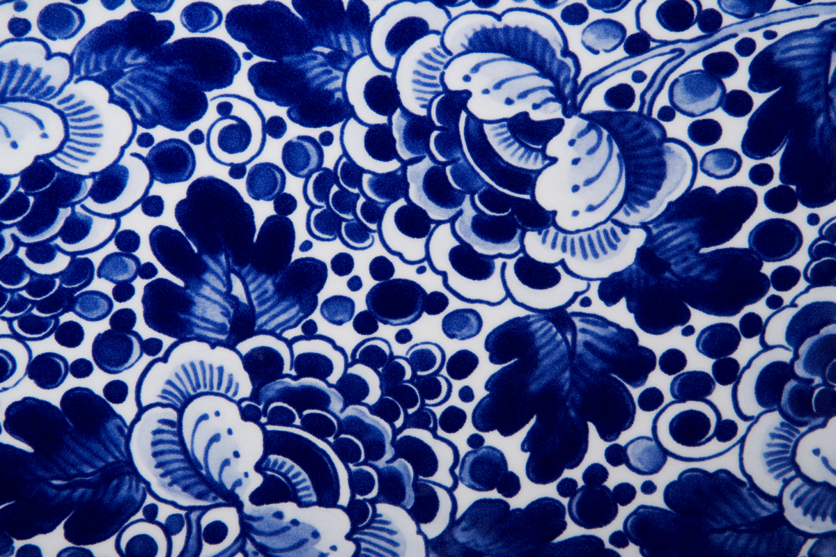 Delft Blue Vase detail